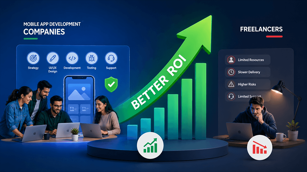 How Mobile App Development Companies Deliver Better ROI Than Freelancers